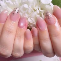 Cenbless 成増フェイシャル&ネイルサロン ちゅるんと透明感♪大人可愛いピンクシアーネイル