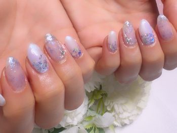 Cenbless　成増フェイシャル＆ネイルサロン　涼やかな輝き♪清涼感あふれる夏ネイル