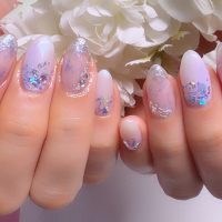 Cenbless　成増フェイシャル＆ネイルサロン　涼やかな輝き♪清涼感あふれる夏ネイル