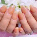 Cenbless　成増フェイシャル＆ネイルサロン　日焼け肌にも映える♪オレンジゴールドのフラッシュネイル