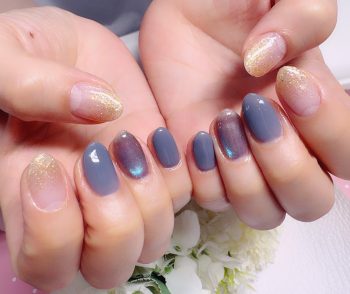 Cenbless　成増フェイシャル＆ネイルサロン　深海のような煌めき♪ブルーで楽しむ晩夏ネイル