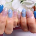 Cenbless　成増フェイシャル＆ネイルサロン　初めてのブルーで新鮮に♪涼やかさを楽しむ夏ネイル