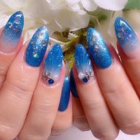 成増徒歩3分のフェイシャルエステ・ネイルサロン ビューティスタジオCenbless（センブレス）　毎年のお楽しみ♪夏だけのブルーネイルで涼やかな指先に