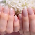 Cenbless　成増フェイシャル＆ネイルサロン　ちゅるんと艶めく♪透け感グレージュの上品ワンカラーネイル