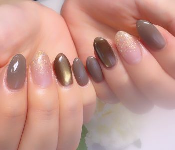 Cenbless　成増フェイシャル＆ネイルサロン　秋を先取り♪カーキブラウンで楽しむ大人の晩夏ネイル