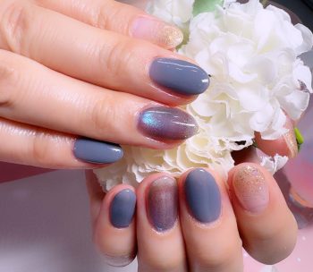 Cenbless　成増フェイシャル＆ネイルサロン　深海のような煌めき♪ブルーで楽しむ晩夏ネイル
