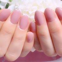 成増徒歩3分のフェイシャルエステ・ネイルサロン ビューティスタジオCenbless（センブレス）　ほんのりくすみピンク♪大人の上品シアーワンカラーネイル