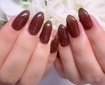 Cenbless　成増フェイシャル＆ネイルサロン　深みブラウンで秋を先取り♪大人シックなフラッシュネイル