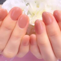 成増徒歩3分のフェイシャルエステ・ネイルサロン ビューティスタジオCenbless（センブレス）　秋に人気のシアーブラウン♪短いお爪にも似合う上品ワンカラーネイル